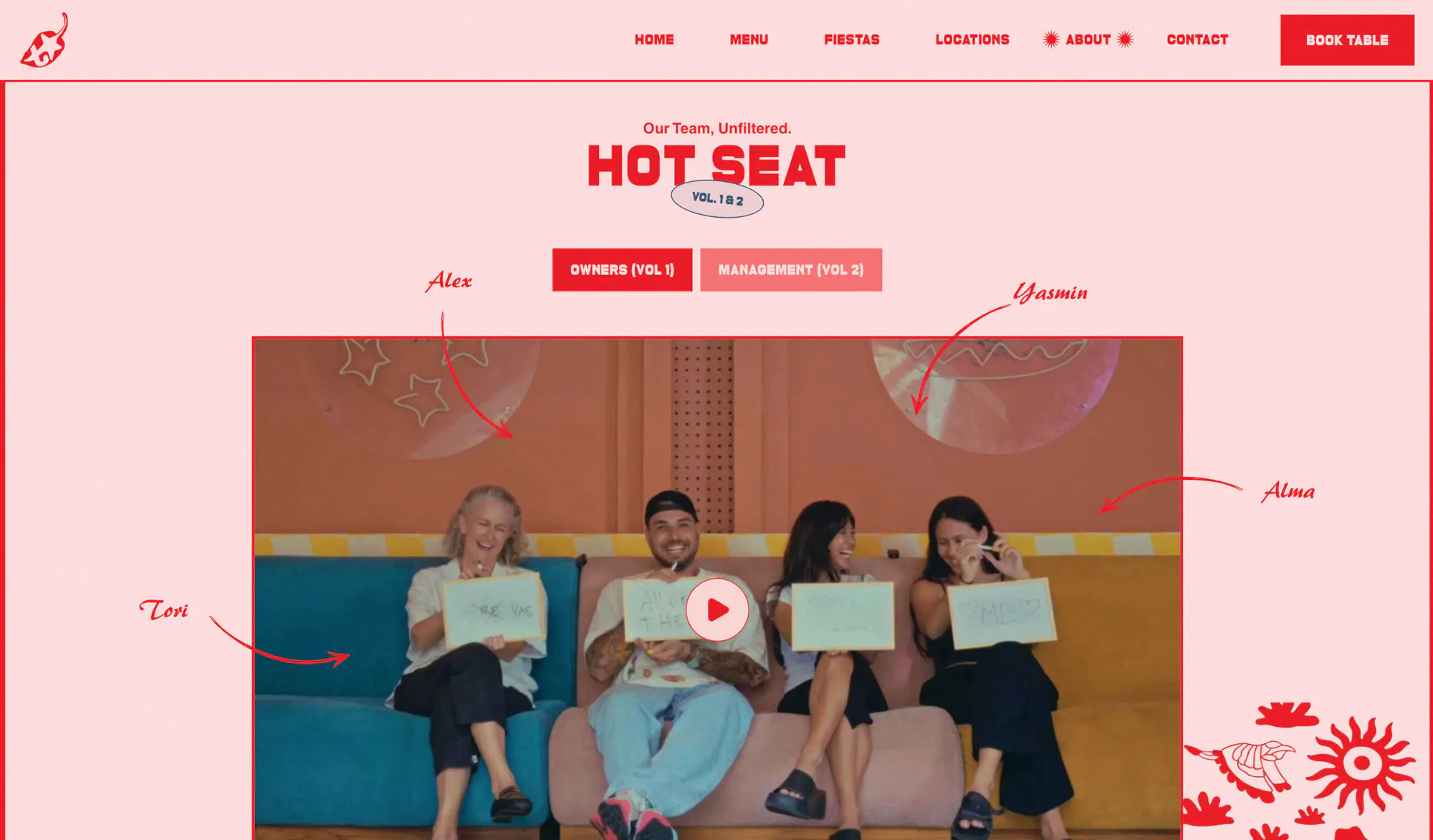website design for mexican restaurant