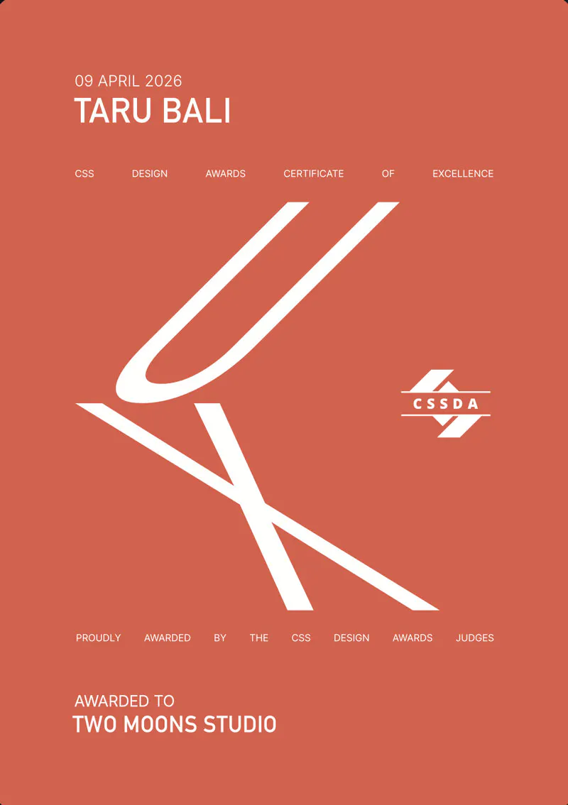 award wining website
