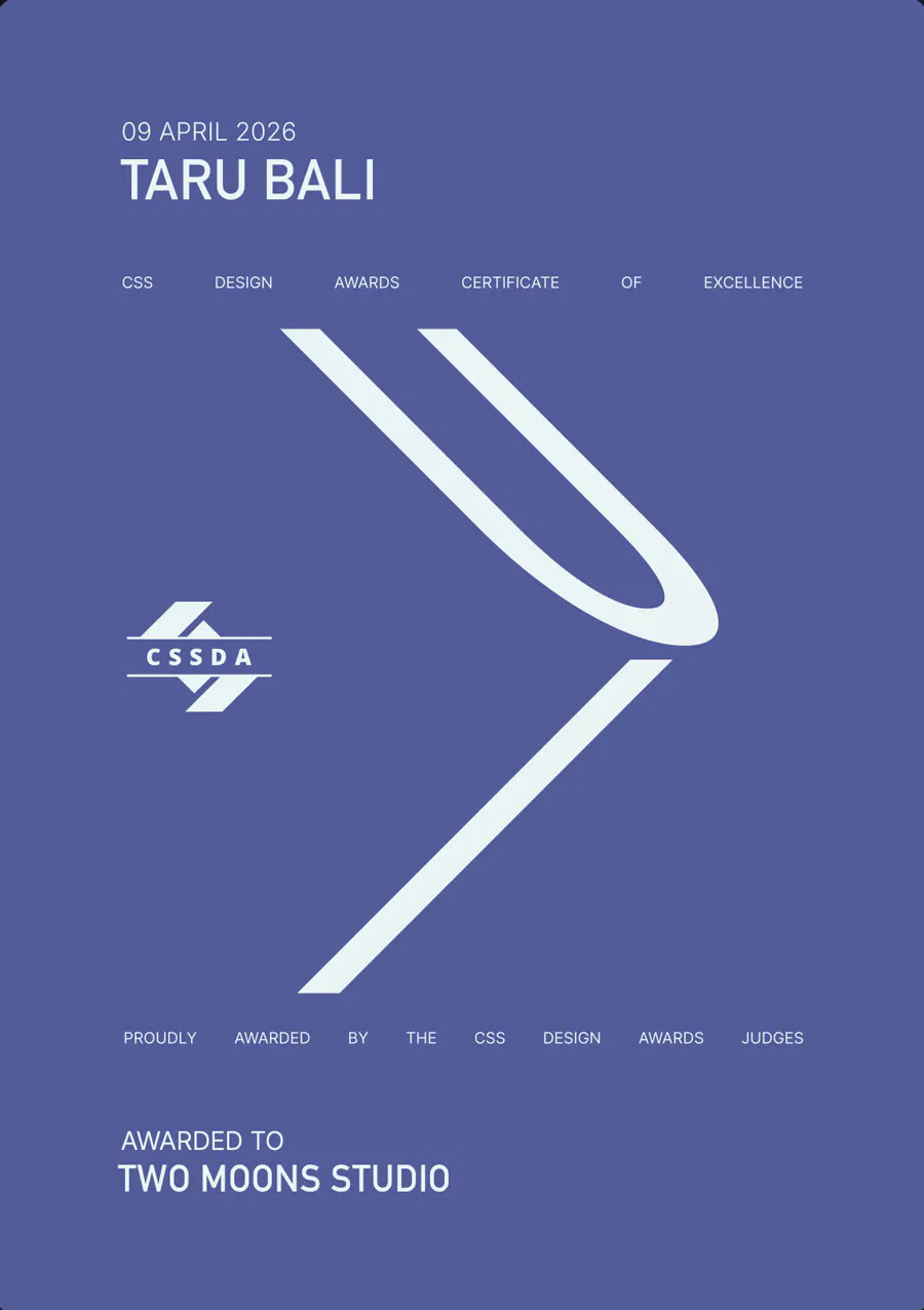award wining website