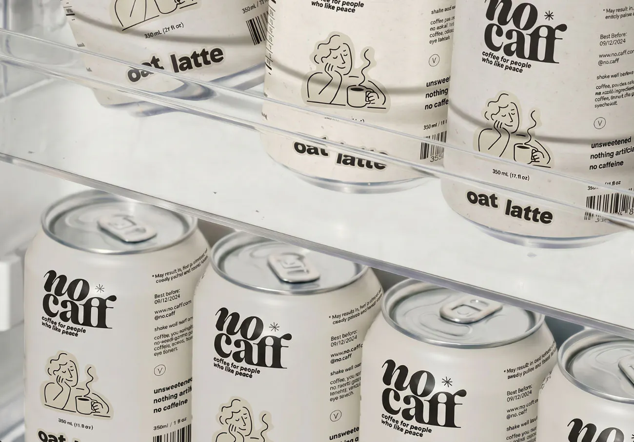 canned coffee packaging design
