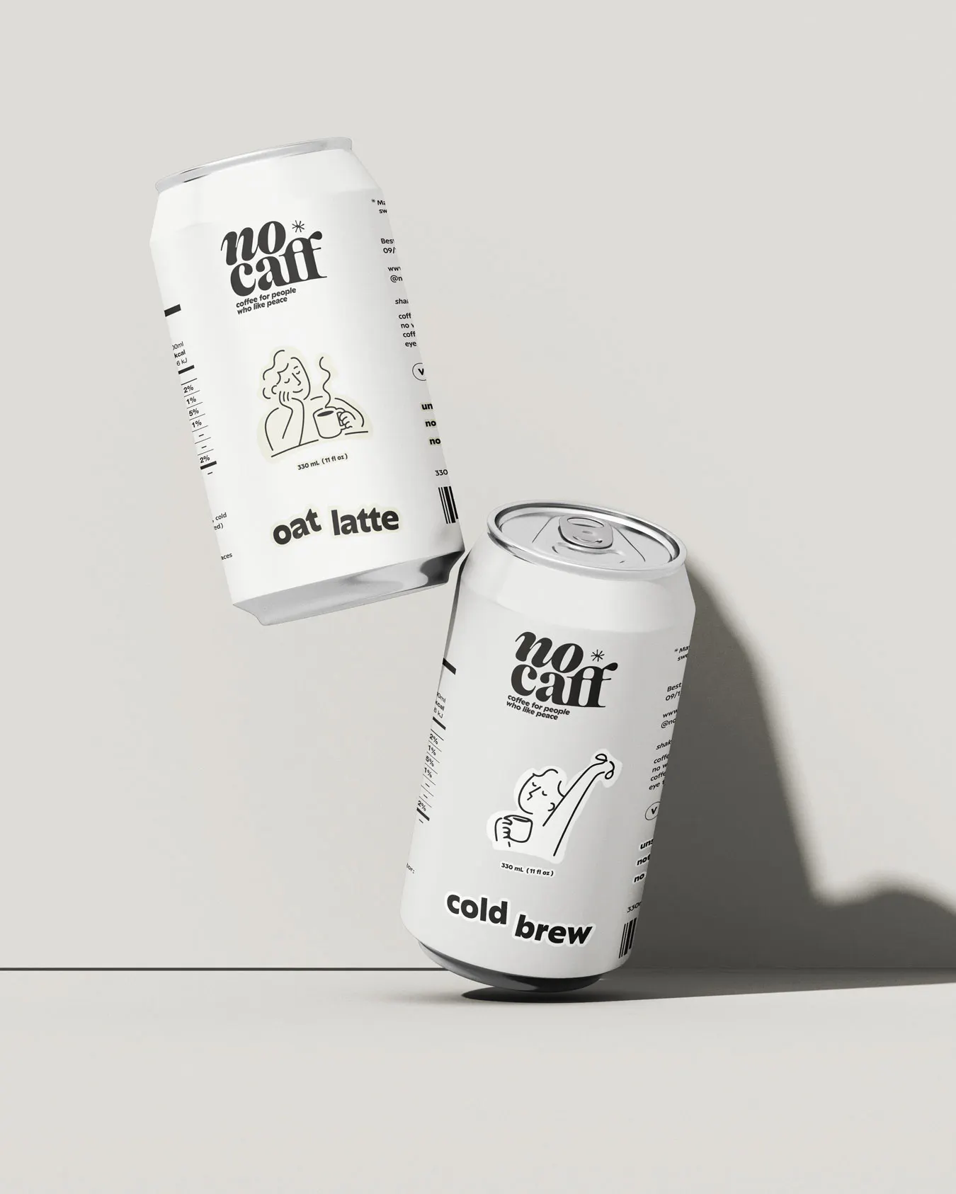 packaging design for canned coffee