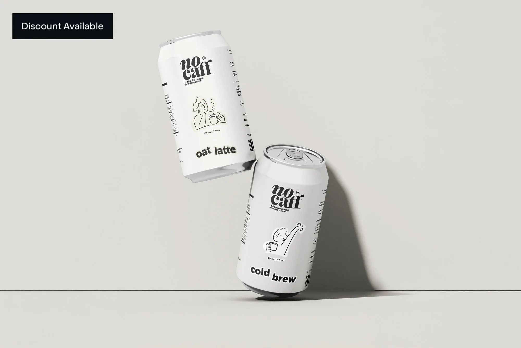 mockup for canned berverages