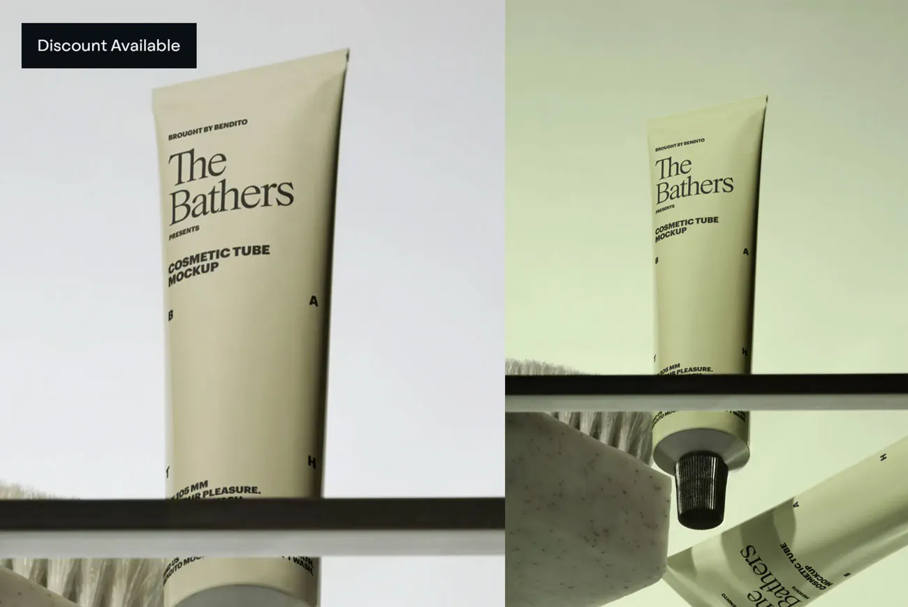 cosmetic tube mockup