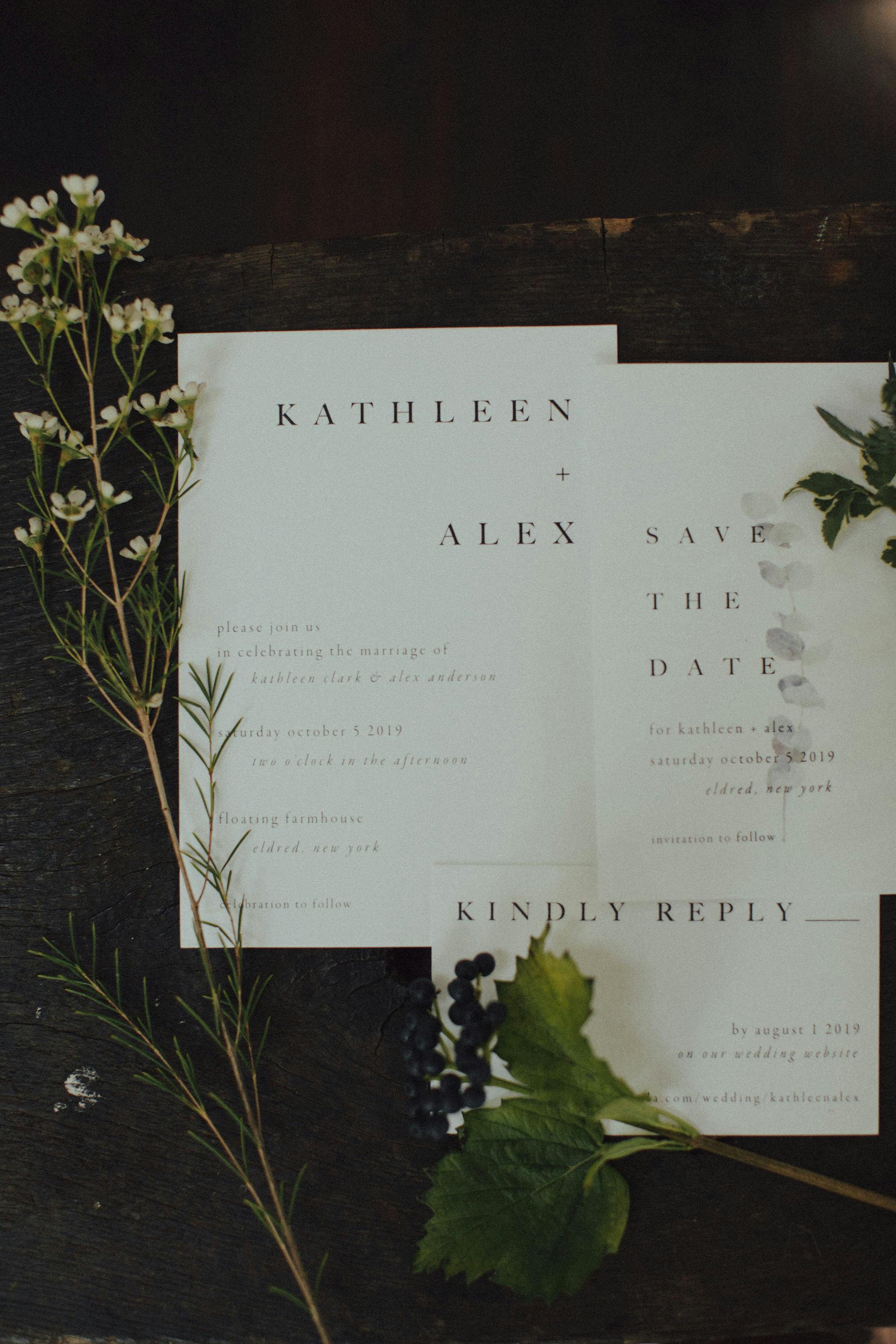 stylish wedding invitations