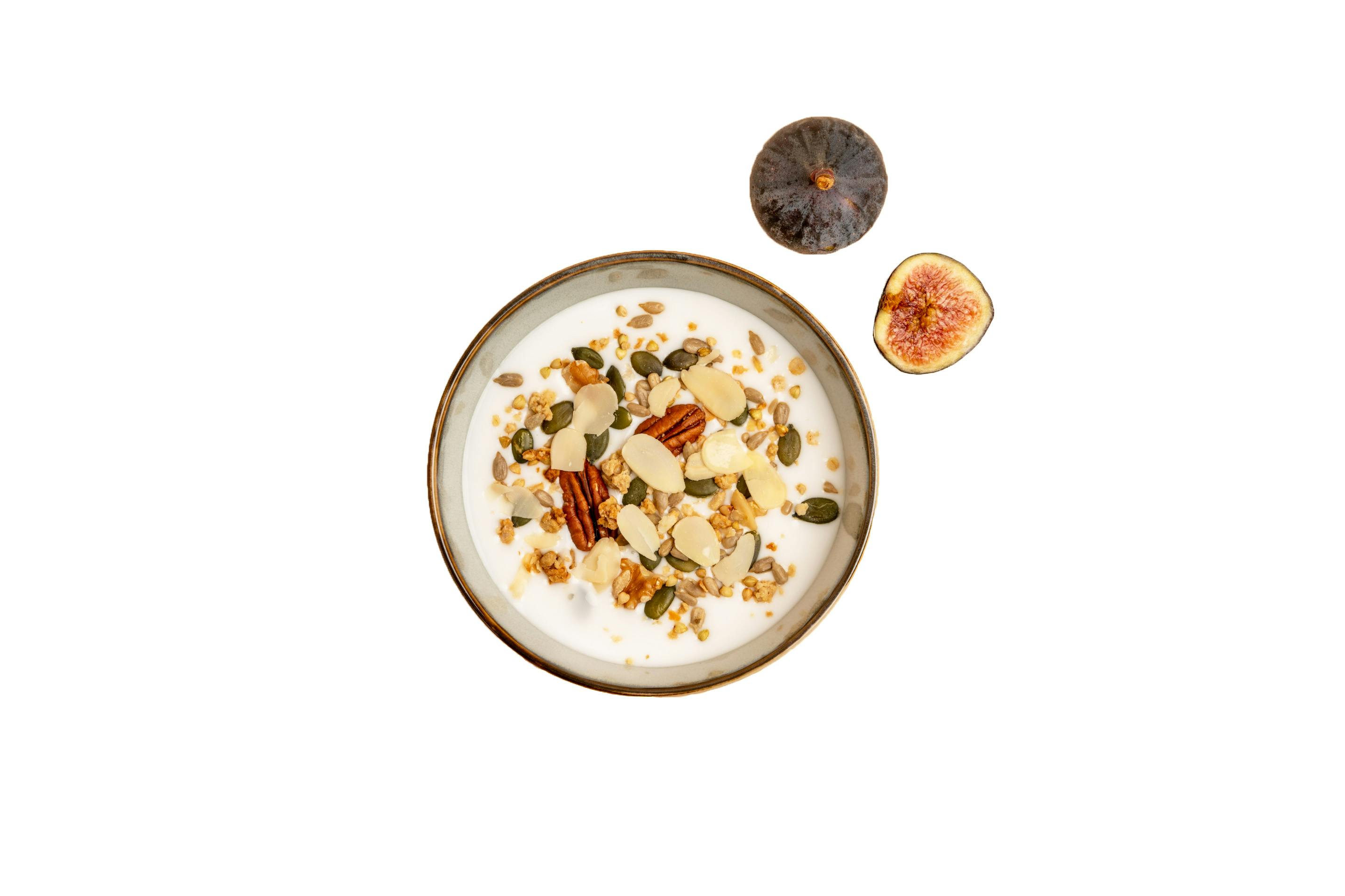 Grain-Free Walnut and Fig Granola + Coconut Yoghurt