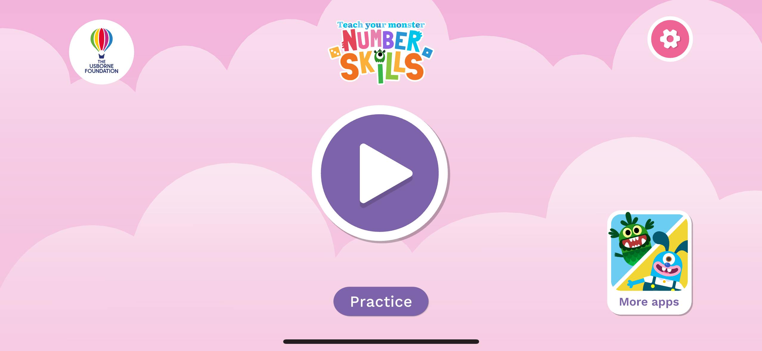 Number Skills Practice Mode on the app