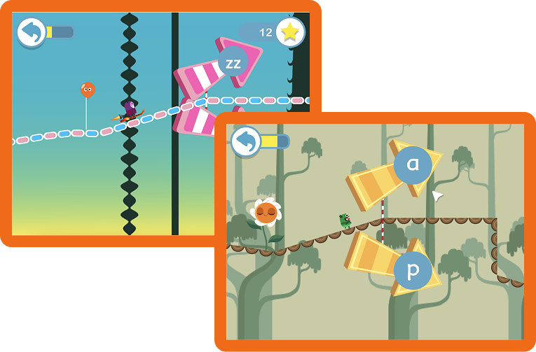 Flower Run phonics game
