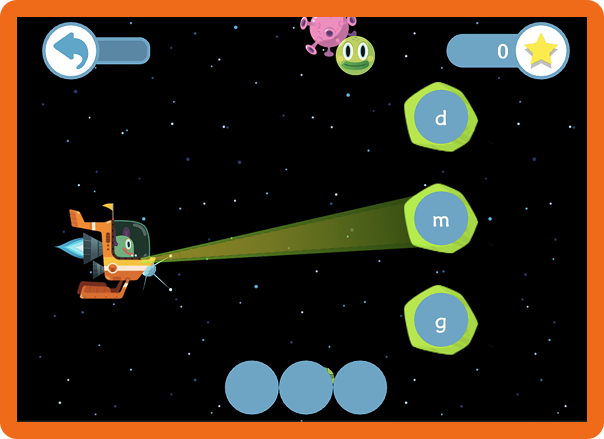 A blending and segmenting phonics game