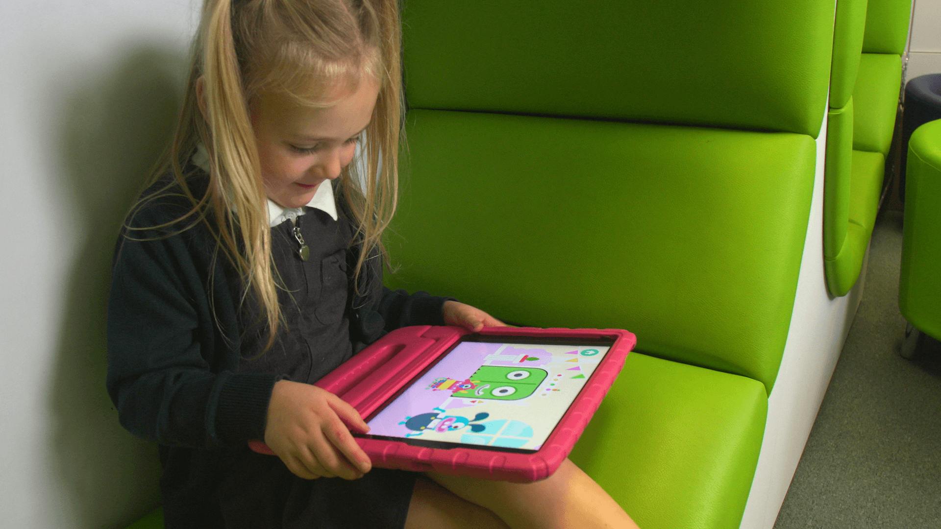 One child using Adventurous Eating on an iPad