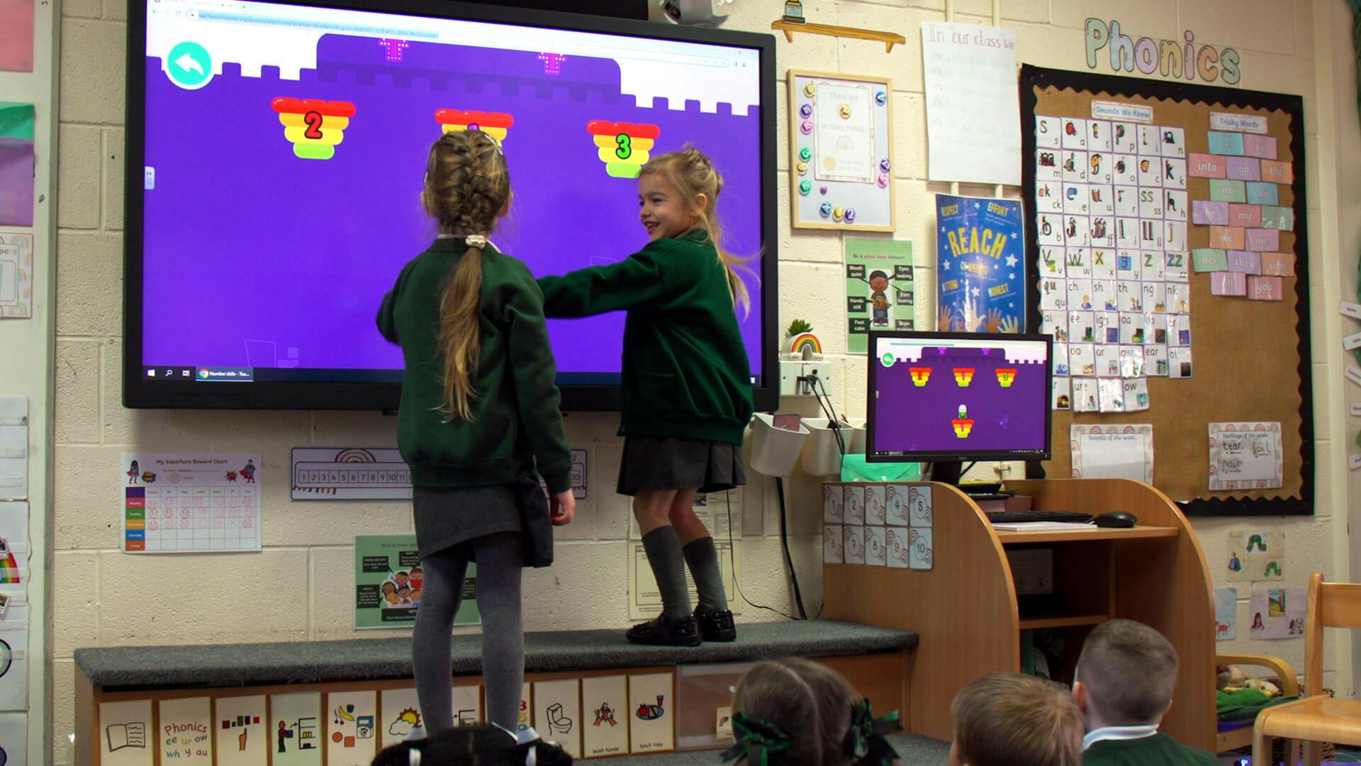 Number Skills on the interactive whiteboard