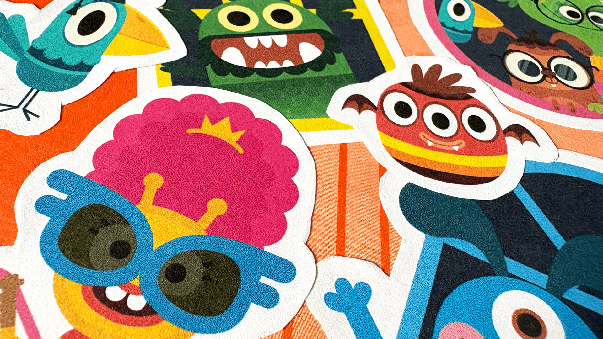 A load of Teach Your Monster Stickers
