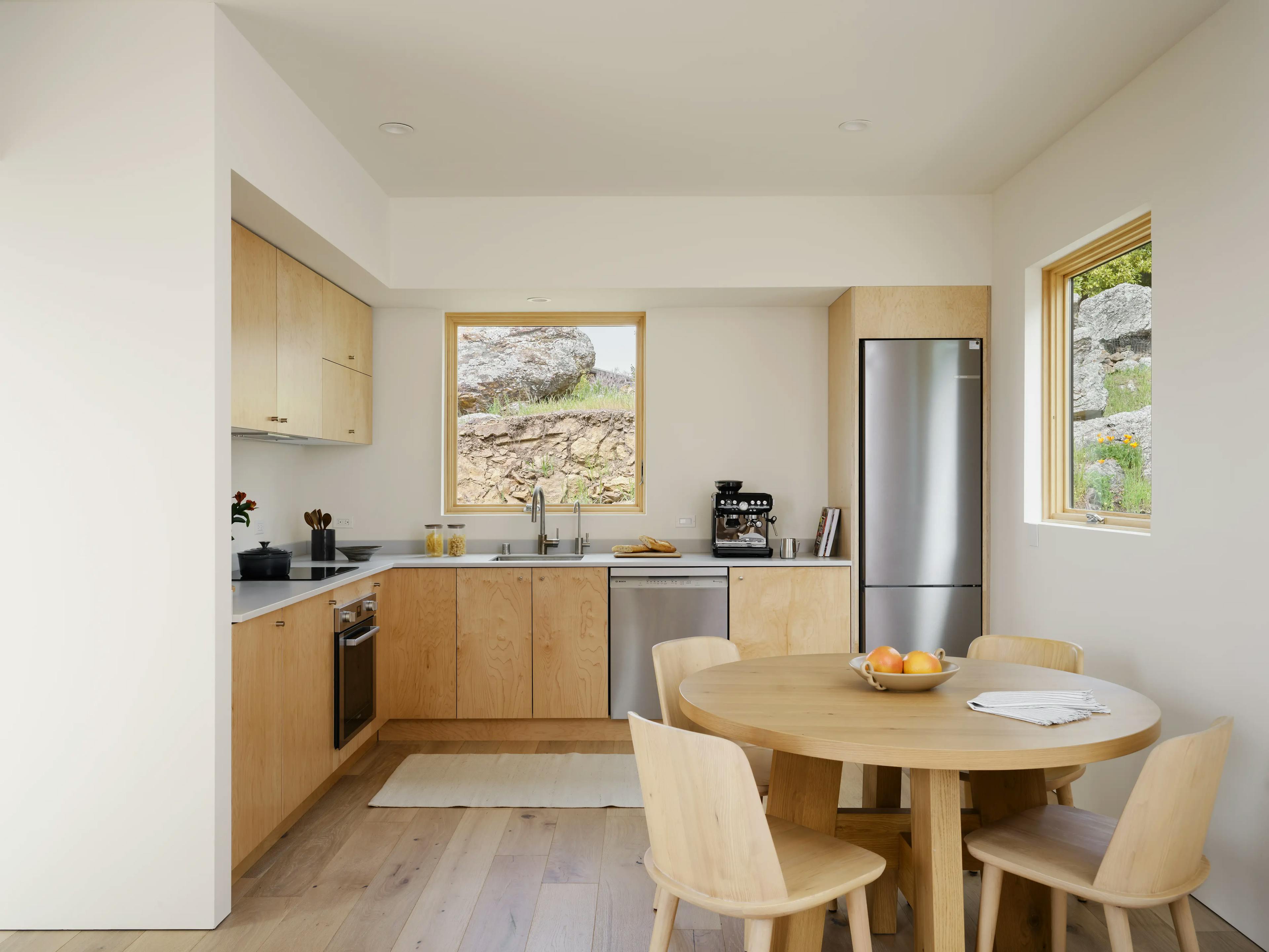 Kitchen and dining room of a Type Five ADU