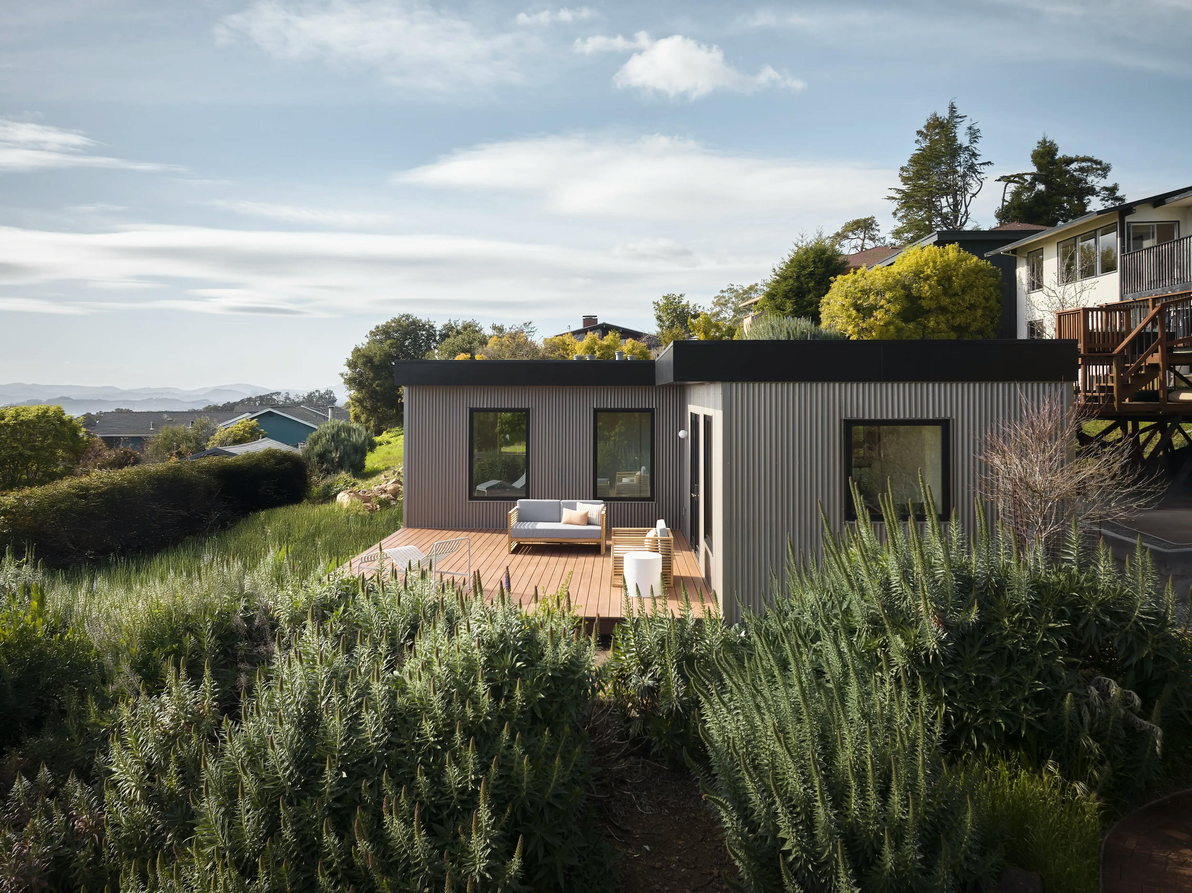 Exterior view of a Type Five ADU in the El Cerrito Hills