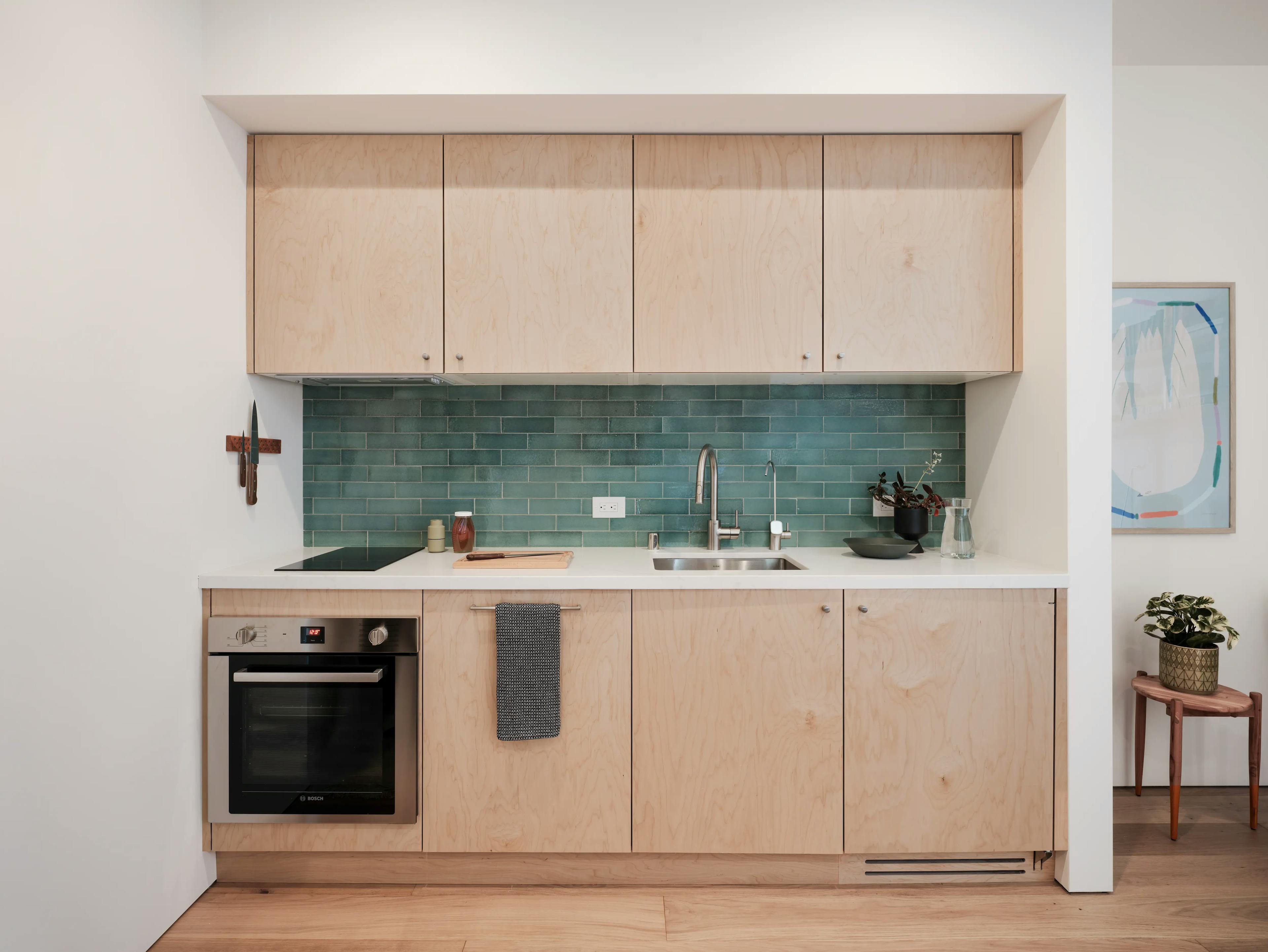 Interior shot of a Type Five ADU kitchen