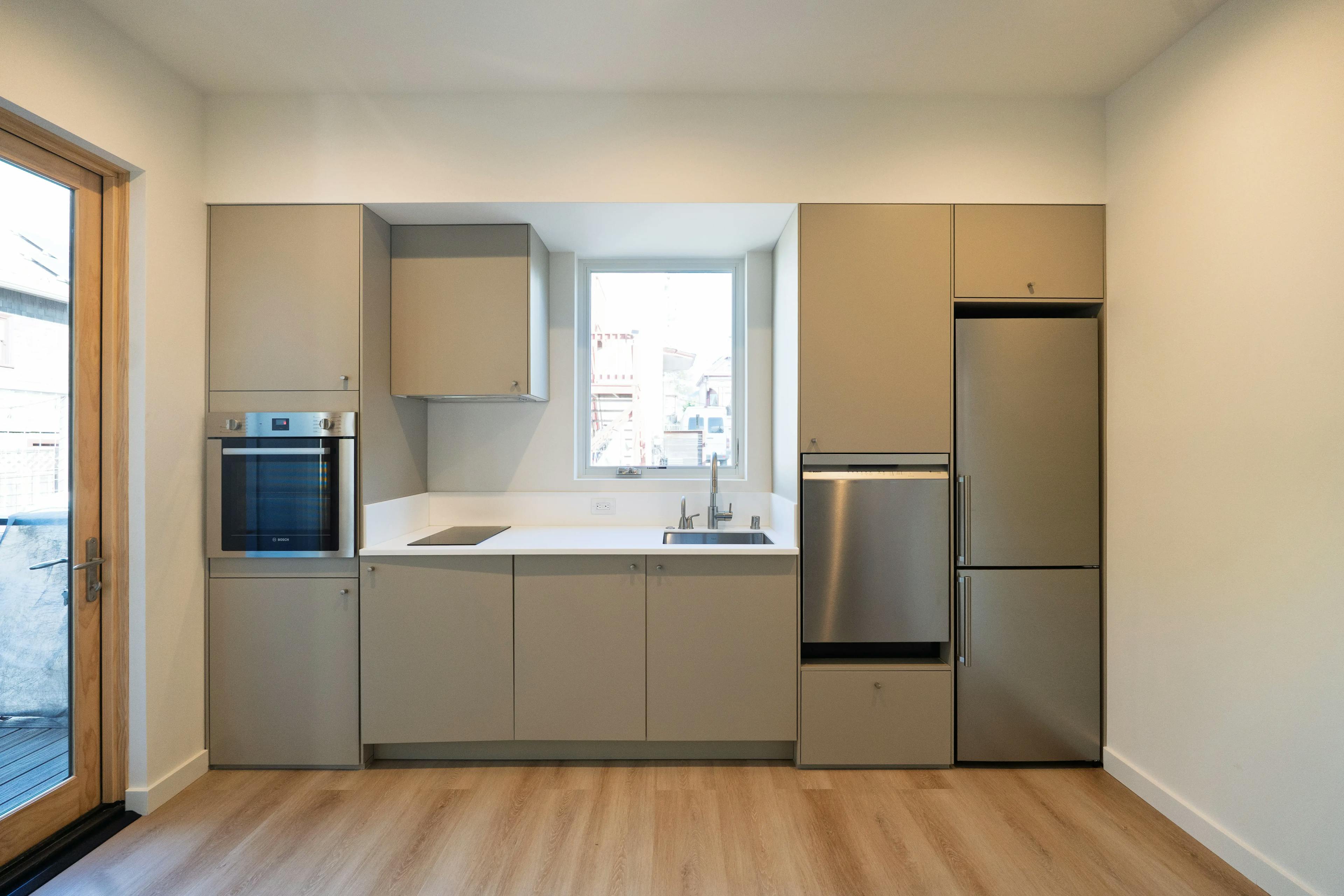 Interior shot of a Type Five ADU kitchen