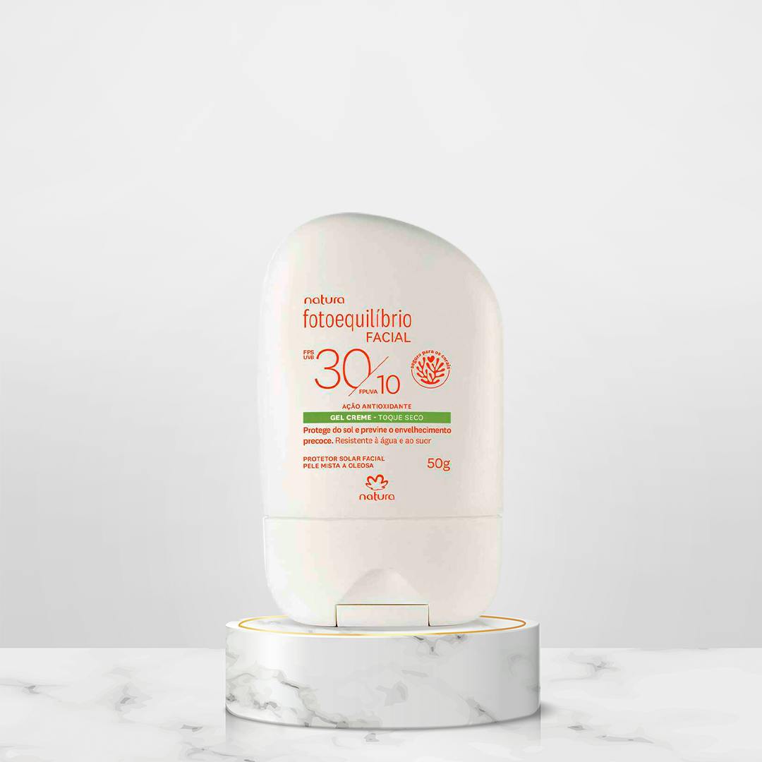 Protetor Facial Gel Creme FPS 30 FPUVA 10 Fotoequilíbrio