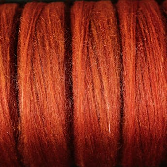 Laine défibrée en ruban