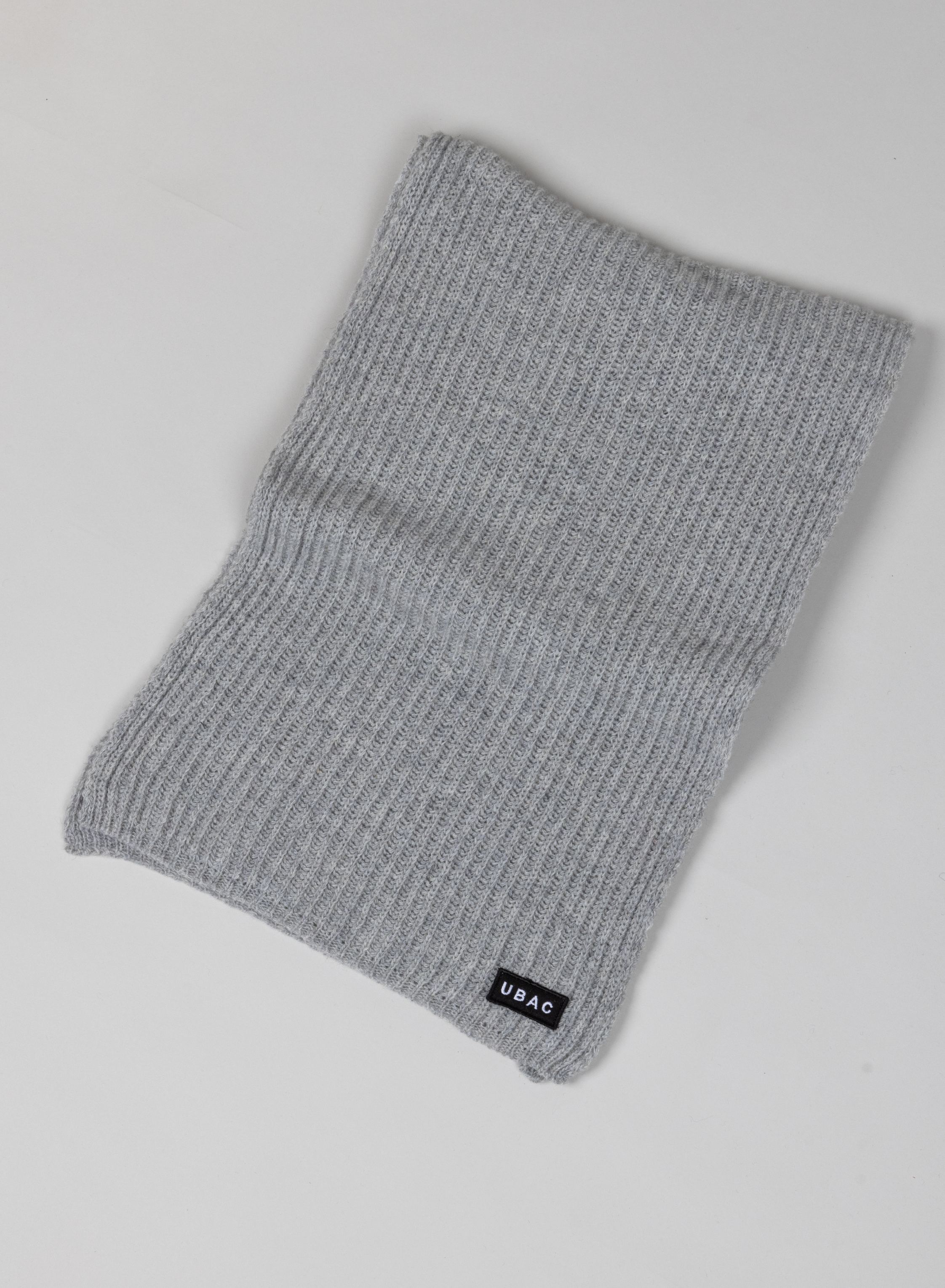 Écharpe Gris en laine recyclée