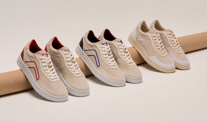 Vente écoresponsable de basket en laine recyclée pour femme. - undefined