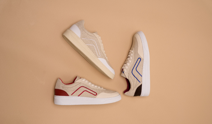 Vente écoresponsable de basket en laine recyclée pour homme. - Basket en Lin : AXOLO en Toile Homme| UBAC