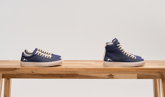 Vente écoresponsable de basket en laine recyclée pour homme. - undefined