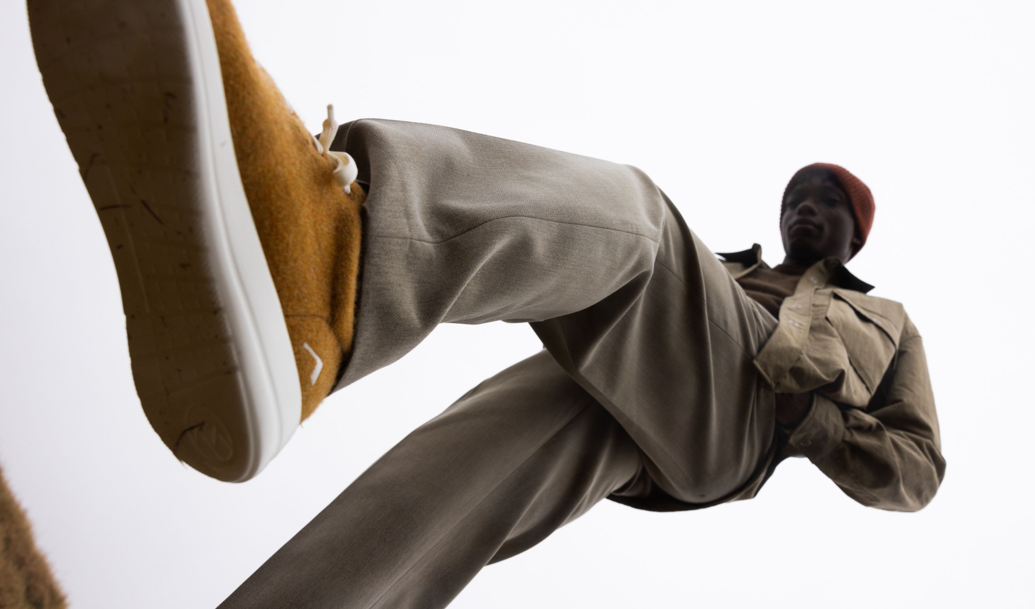 Vente écoresponsable de basket en laine recyclée pour homme. - Basket Vola femme  en laine recyclée