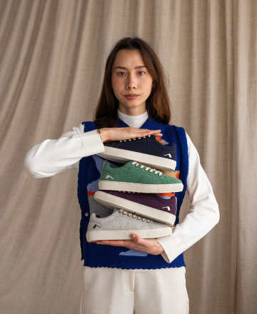 Basket Terra 2 femme  en laine recyclée