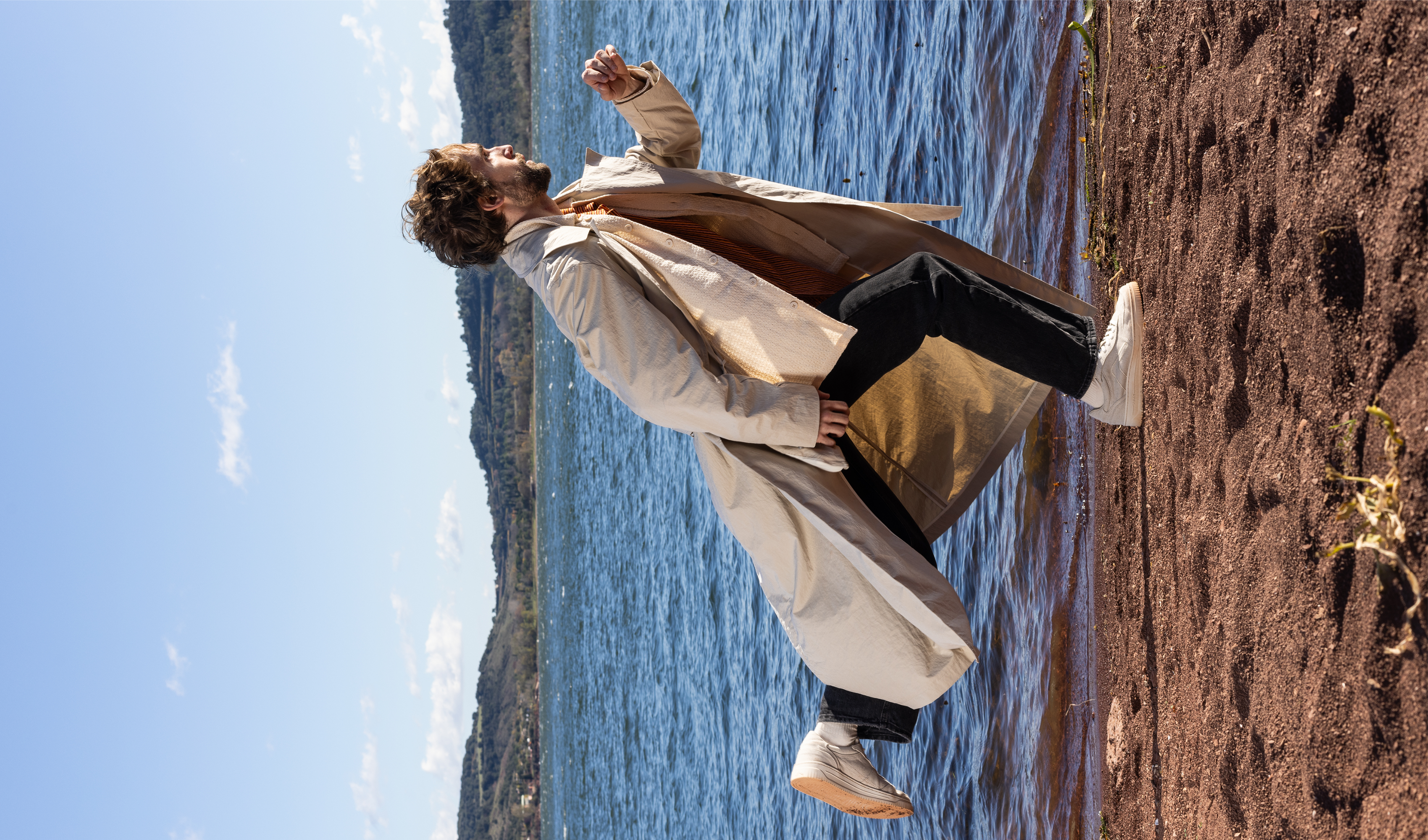 Eco-responsible sale of recycled wool sneakers for men. - undefined