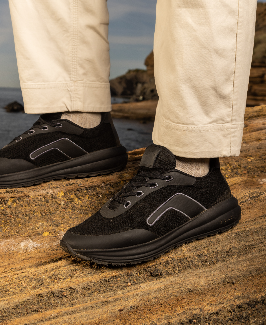 Sneakers Vegan Homme : VOLKAN Knit Naturelle Homme| UBAC