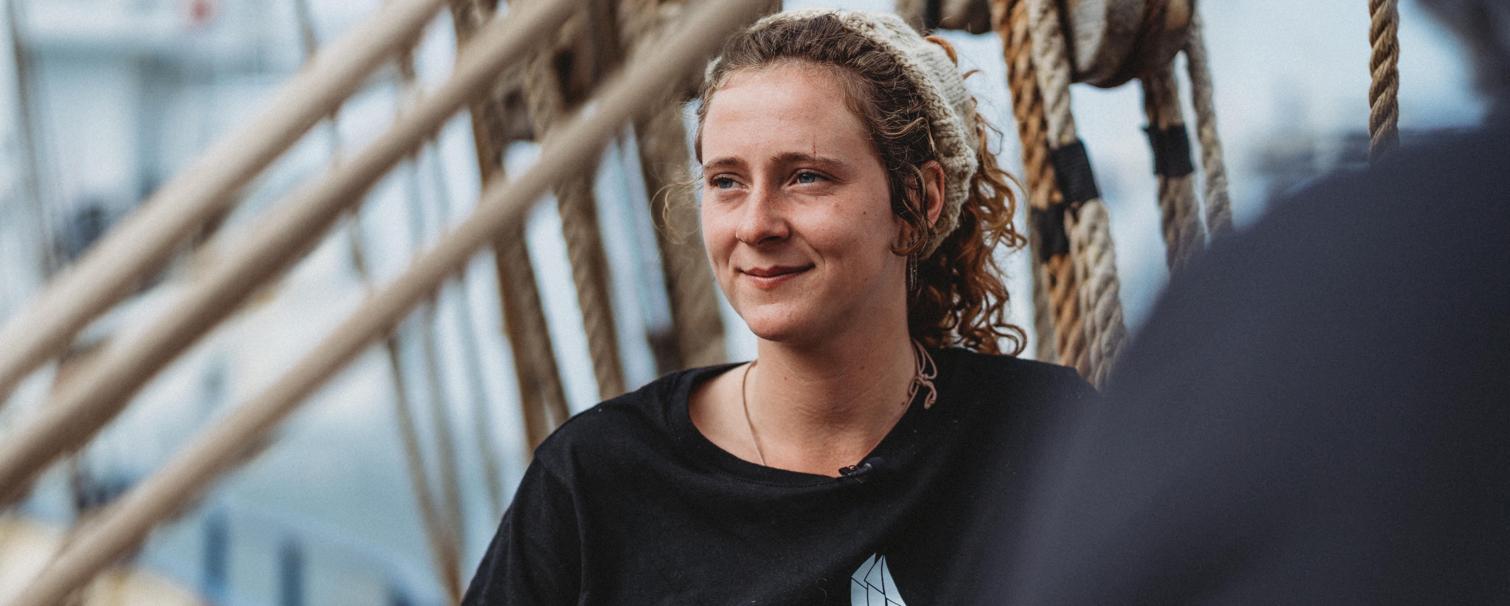 Lola, marin à bord du voilier Gallant