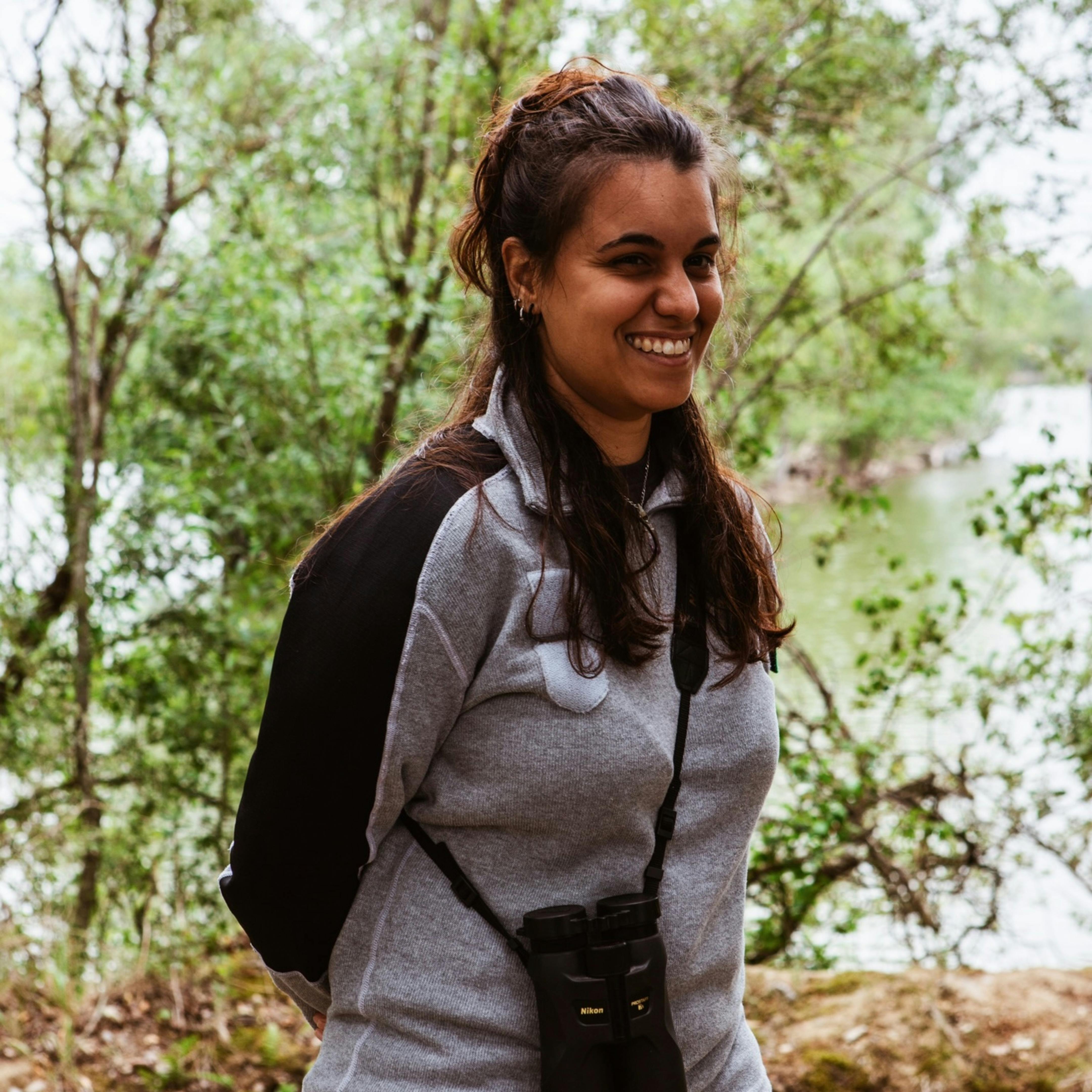 Léa Grzych, animatrice LPO à la réserve naturelle de Cambournet-sur-le-Sor.