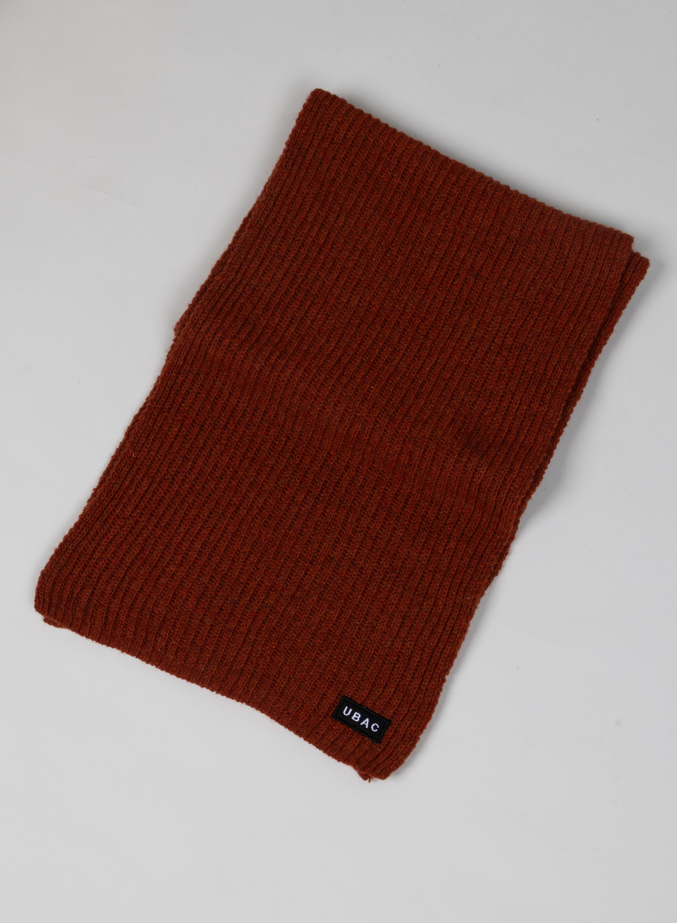 Écharpe Brun en laine recyclée