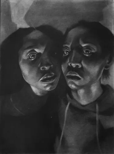 03/03/03 (2020). Charcoal on Bristol Paper, 24 in. x 18 in.