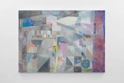 A smaller painting thats still pretty big with cooler tones