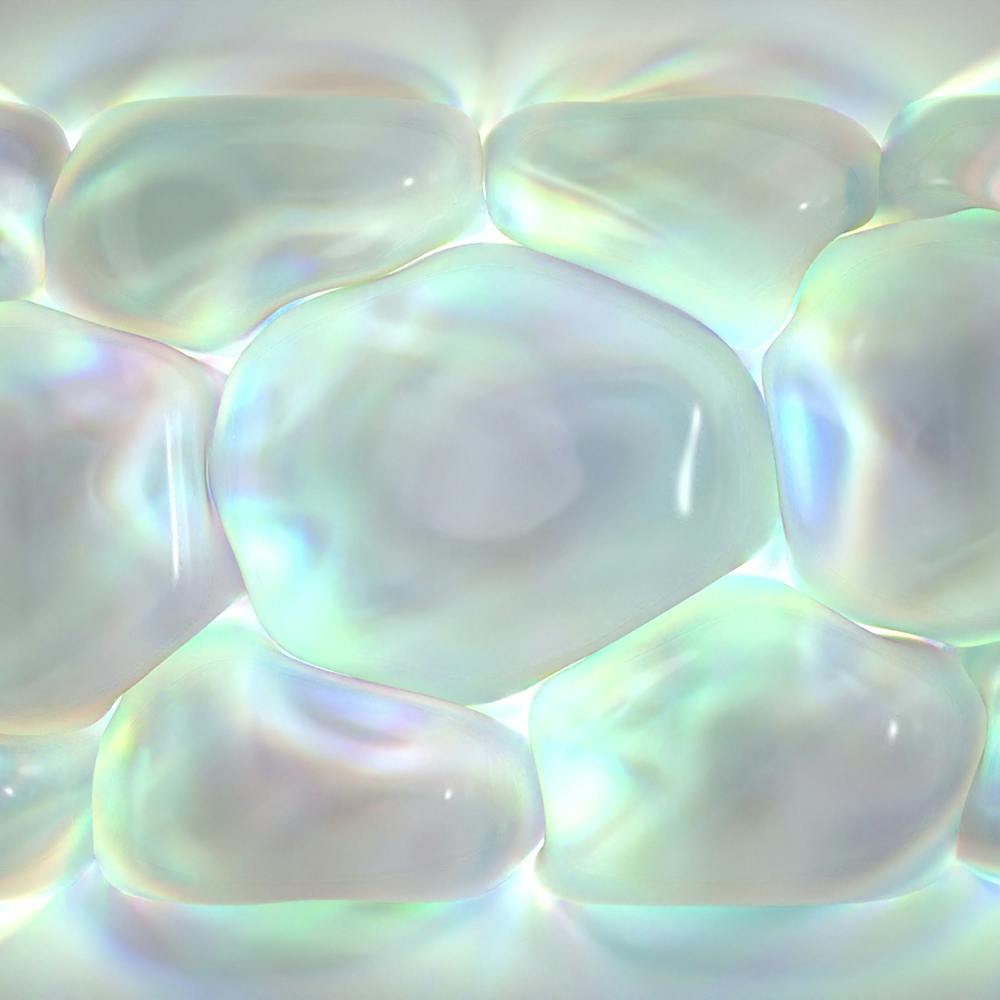 transulescent droplets