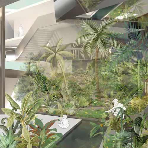 Hidden Oasis/ Group work Jieyi Shang with Fufan Zhang, and Udom Ly