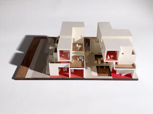 Section model from House to Housing studio
