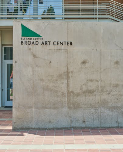 EPA Air Quality Flag Program (Third Avenue, Lynwood and the Eli and Edythe Broad Art Center, Westwood)  Nylon pennant flag (colors vary on daily Air Quality Index)