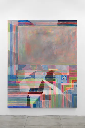 A really big painting that has lots and lots of colors