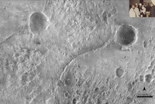 Somewhere in advance of nowhere (or how to move a line when it is buried in the earth), 2021, C-print mounted on archival pigment print, 50 x 33.4 inches.