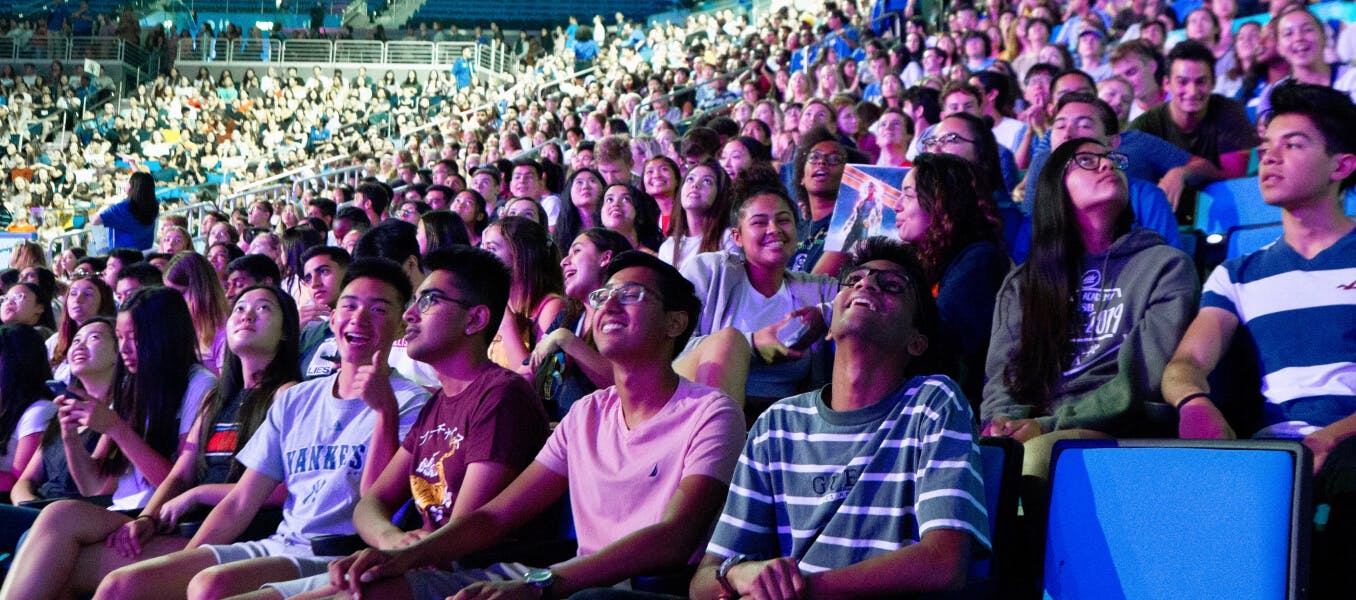 An audience at a previous bruin life event.