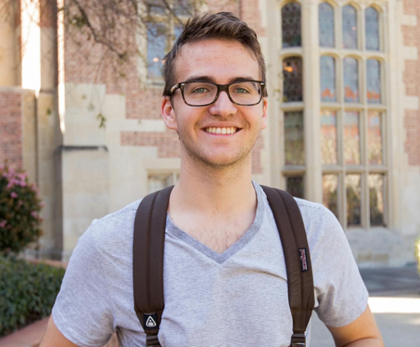 student smiling for camera