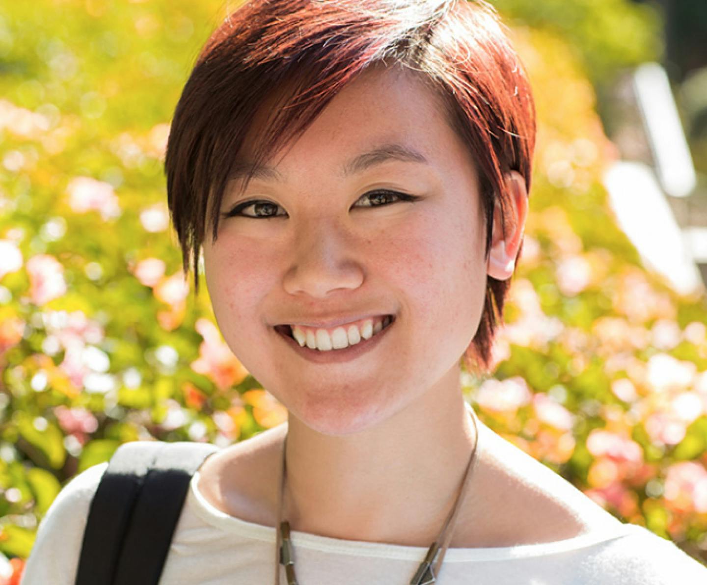 student smiling for camera