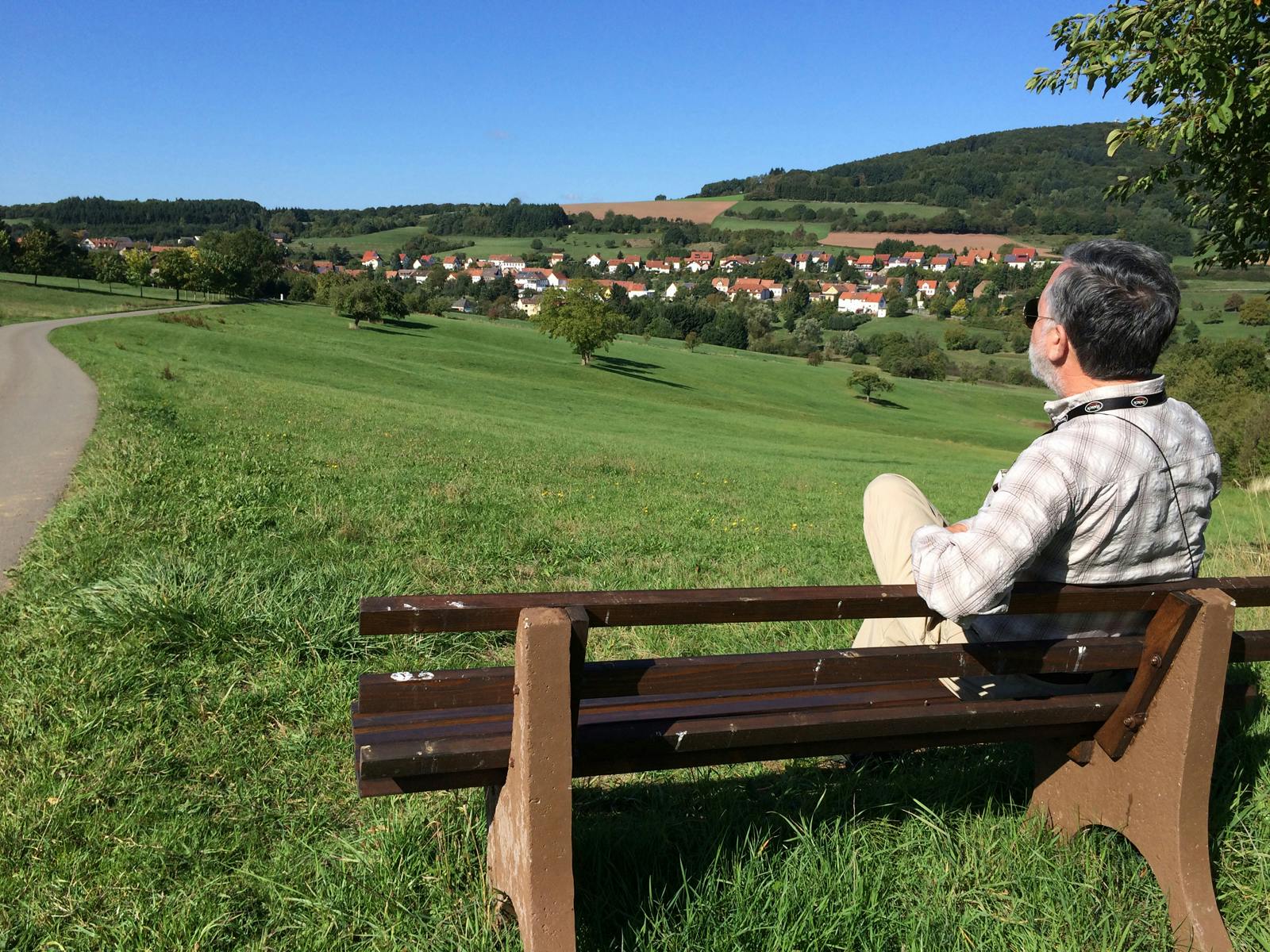  UCLA Professor of Information Studies John V. Richardson, Jr. in the German village of Neunkirchen am Potzberg in 2015.