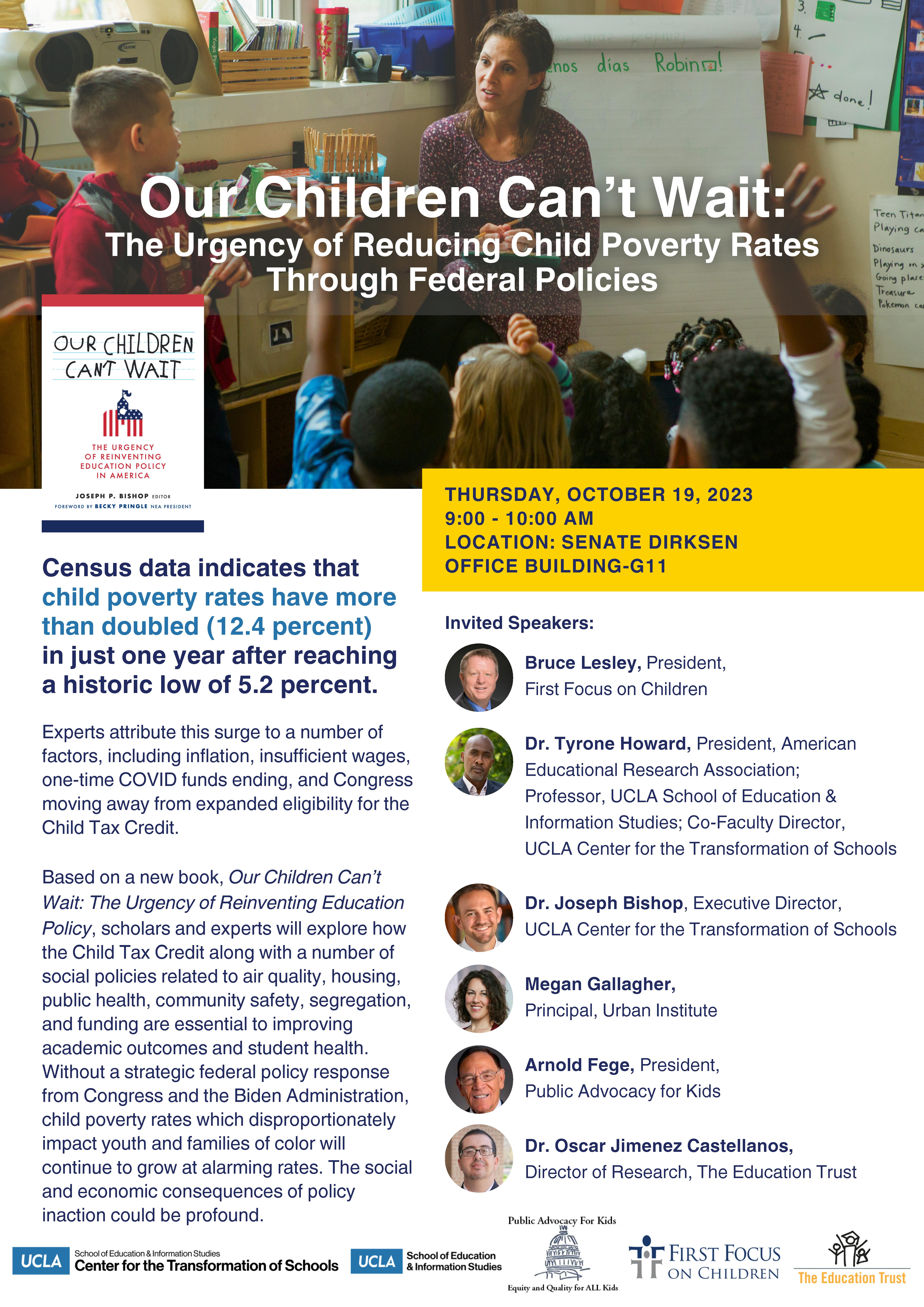 Our Children Can't Wait Webinar - UCLA Center for the