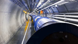 Particle accelerator using UHV Design in-vacuum motion products to accurately perform experiments with accuracy and precision.