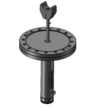 Example of in-vacuum support