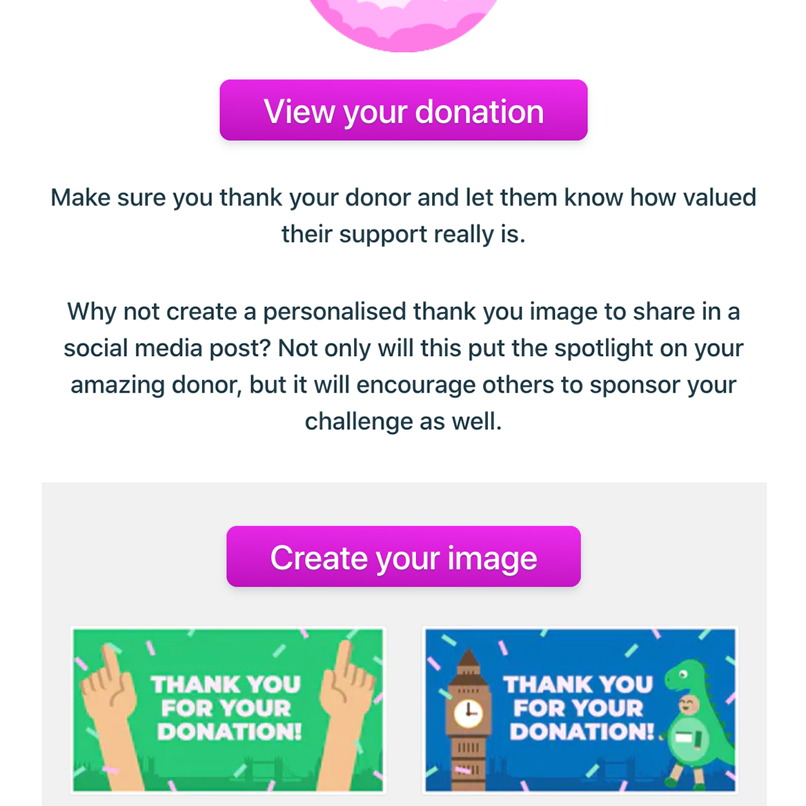 Preview: Transactional - First donation