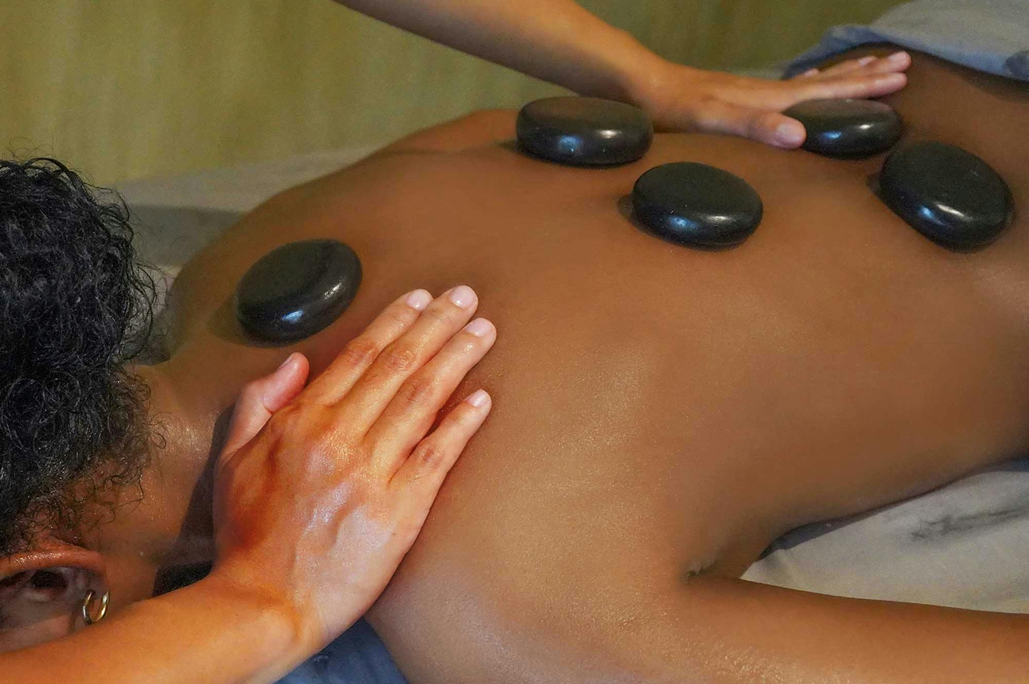 hot stone massage at riverside