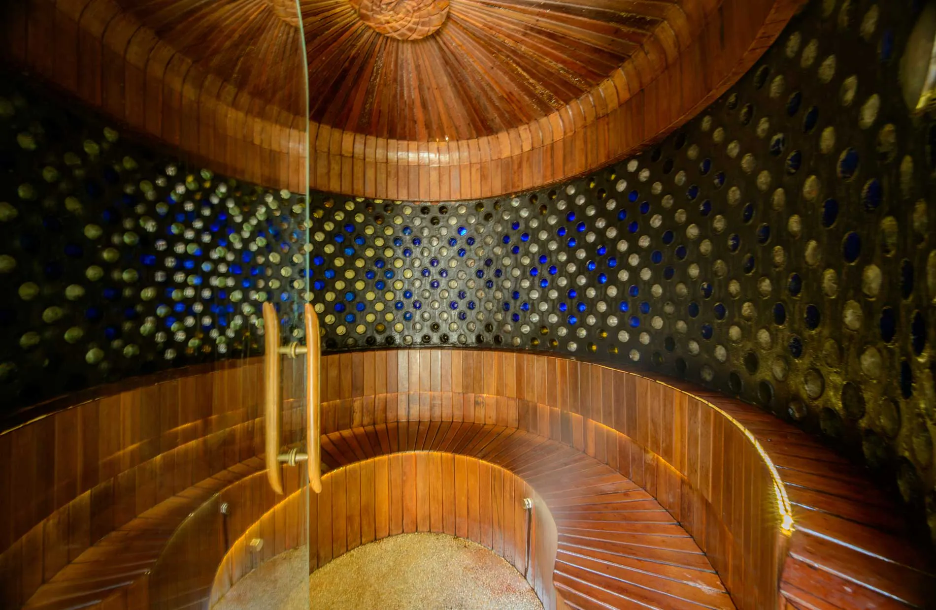 sauna at riverside spa